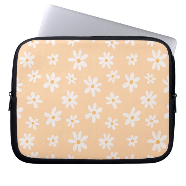 Capa Para Notebook Padrão de Flor de Daisy Cute (Frente)