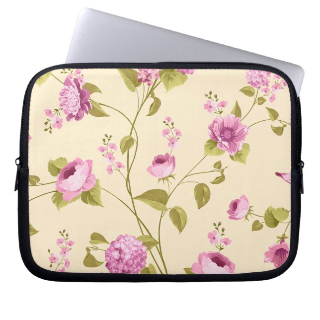 Capa Para Notebook Padrão de Flores 16 (Frente)