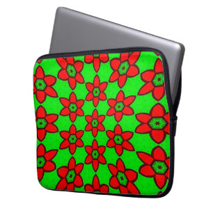 Capa Para Notebook Padrão de Flores de Abstrato Bonito