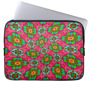 Capa Para Notebook Padrão de Flores de Abstrato exclusivo