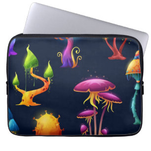 Capa Para Notebook Padrão de Floresta de Cogumelos Fantasia – Mágico
