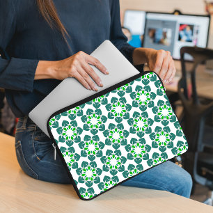 Capa Para Notebook Padrão De Folha, Padrão De Folhas, Folhas Verdes