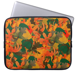 Capa Para Notebook Padrão de Folhas Caindo para Outono