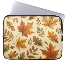 Capa Para Notebook Padrão de Folhas de Outono | Folhagem de Outono em