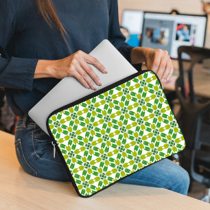 Capa Para Notebook Padrão de Folhas, Padrão de Folhagens, Folhas Verd