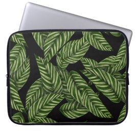 Capa Para Notebook Padrão de Folhas Tropicais