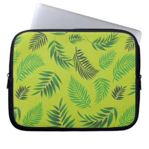 Capa Para Notebook Padrão de Folhas Tropicais 12