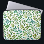 Capa Para Notebook Padrão de folhas verde-aquarela. Floral verde<br><div class="desc">A vegetação aquática deixa bolsa de laptop padrão. Entre em contato comigo se precisar de itens adicionais.</div>