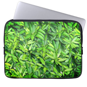Capa Para Notebook Padrão de Folhas Verde Lush - Botânica da Natureza