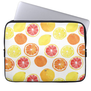 Capa Para Notebook Padrão de Fruta de Citrus de Aquarela