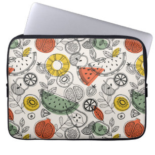 Capa Para Notebook Padrão de Fruta do Estilo de Vintagem Retroativa