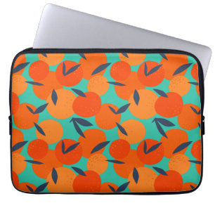 Capa Para Notebook Padrão de Fruta laranja abstrato