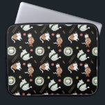 Capa Para Notebook Padrão de Gatos Rolados Sushi de Cartoon Bonito<br><div class="desc">Apresentando um adorável padrão de gatos bonitos de sushi! Adicione seu nome para um toque personalizado. Adicione seu texto personalizado a este design usando as caixas "Editar este modelo design" no lado direito do item, ou clique no botão azul "Personalizar" para organizar o texto, alterar as fontes e cores e...</div>