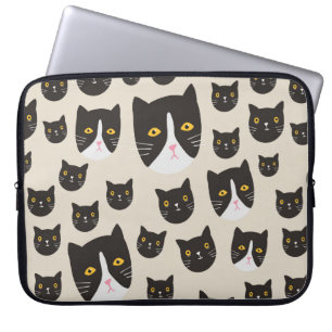 Capa Para Notebook Padrão de gatos sem costura/