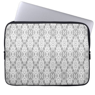 Capa Para Notebook Padrão de geometria da abstrato de cinza clara