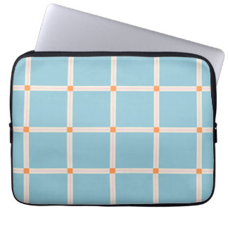Capa Para Notebook Padrão de Grade de Cor Suave com Acento Morno Mini