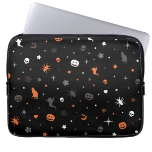 Capa Para Notebook Padrão de Halloween