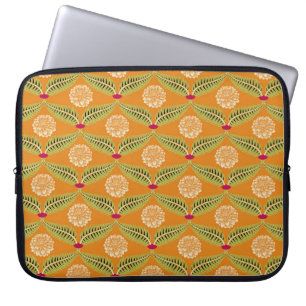 Capa Para Notebook Padrão de Ilustração Tradicional Indiana.