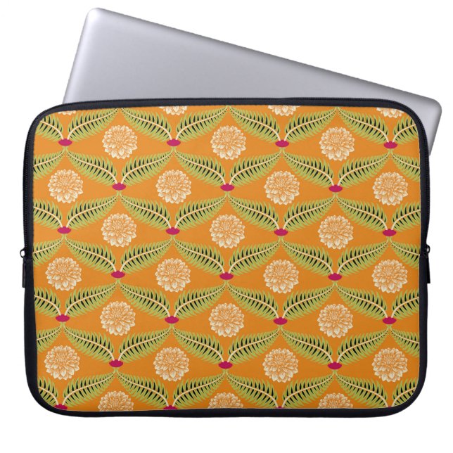 Capa Para Notebook Padrão de Ilustração Tradicional Indiana. (Frente)