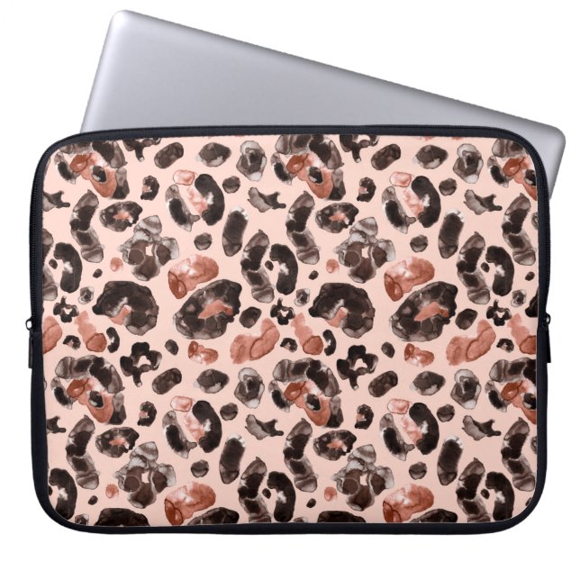 Capa Para Notebook Padrão de impressão de leopardo aquoso (Frente)