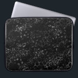 Capa Para Notebook Padrão de impressão do leopardo de cinzas pretas e<br><div class="desc">Padrão de impressão do leopardo de cinzas pretas e prateadas</div>