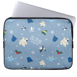 Capa Para Notebook Padrão de inverno "Bye Buddy" dos amigos animais