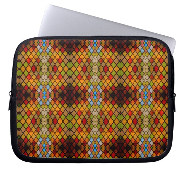 Capa Para Notebook Padrão de janela de vitral majestoso (Frente)