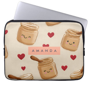 Capa Para Notebook Padrão de Jar de Manteiga de Amendoim Adorável Per