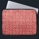 Capa Para Notebook Padrão De Linha De Abstrato De Vermelho E Creme<br><div class="desc">Abstrato - vermelho e creme.</div>