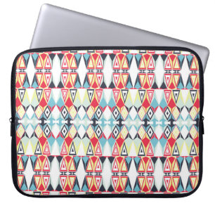 Capa Para Notebook Padrão de Linha Tribal Geométrico abstrato