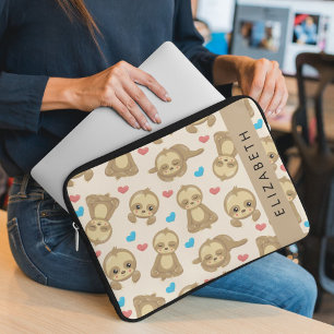 Capa Para Notebook Padrão De Lúteras, Lúteras Bonitas, Corações, Seu