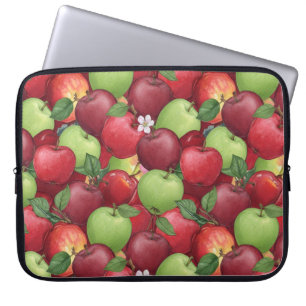 Capa Para Notebook Padrão de Maçã Aquarela Colheita de Outono