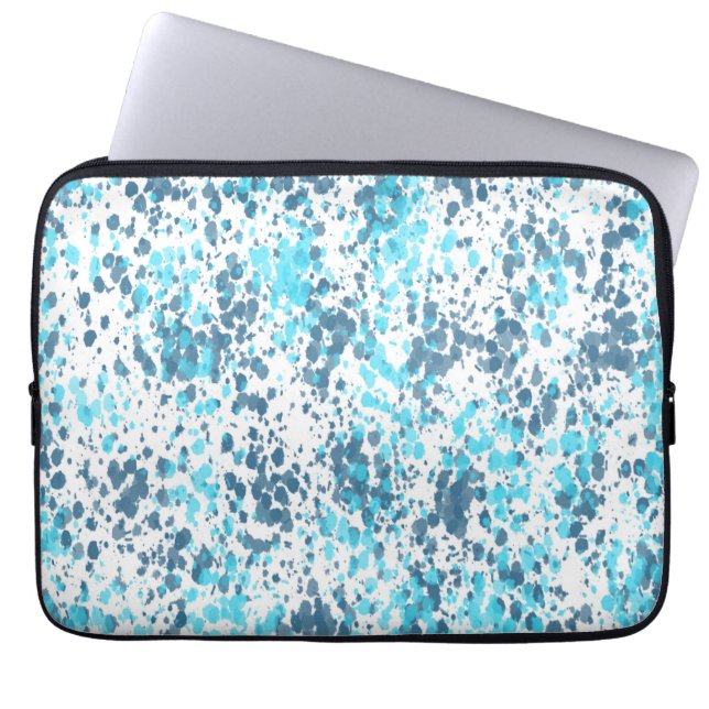 Capa Para Notebook Padrão de manchas azuis (Frente)
