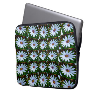 Capa Para Notebook Padrão de margarida branca