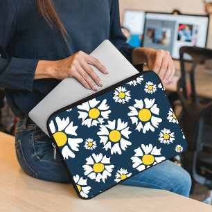 Capa Para Notebook Padrão de Margaridas, Padrão Floral, Margaridas Br
