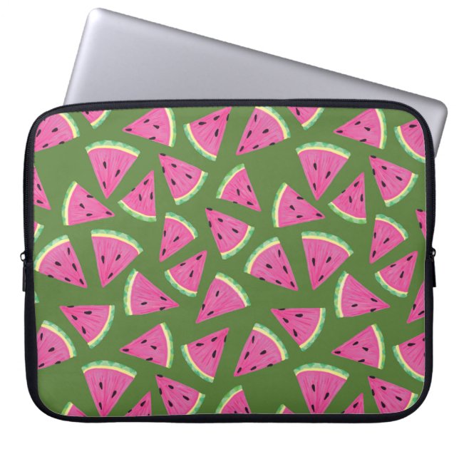 Capa Para Notebook Padrão de melancia de fruta de verão (Frente)