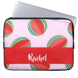 Capa Para Notebook Padrão de melancia fatiada a rosa