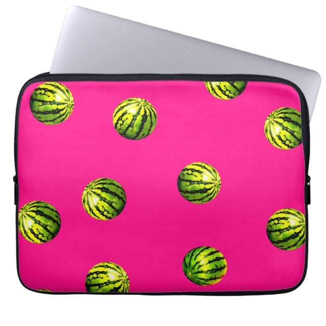 Capa Para Notebook padrão de melancia rosa (Frente)