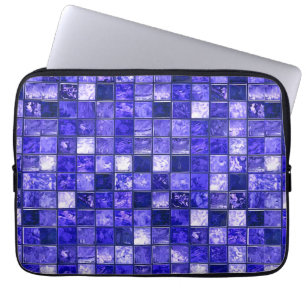 Capa Para Notebook Padrão de mosaico azul