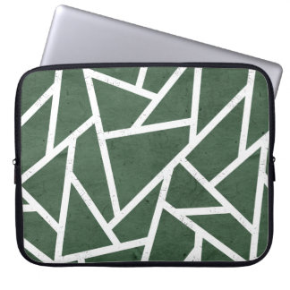 Capa Para Notebook Padrão de mosaico verde e branco