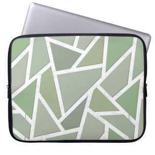 Capa Para Notebook Padrão de mosaico verde-oliva