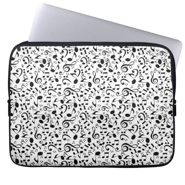 Capa Para Notebook Padrão de música (Frente)