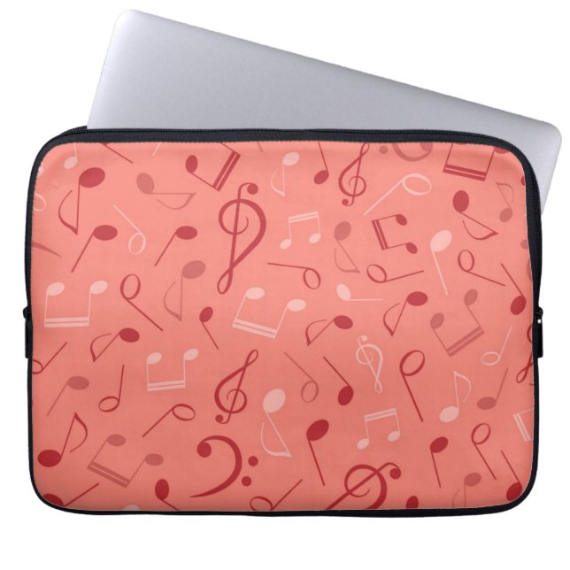 Capa Para Notebook Padrão de música (Frente)