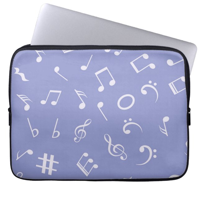Capa Para Notebook Padrão de música (Frente)