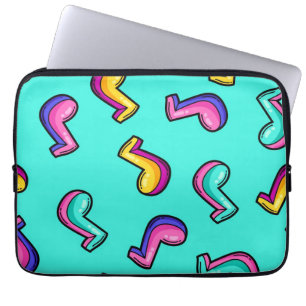 Capa Para Notebook Padrão de música