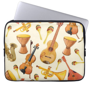 Capa Para Notebook Padrão de música
