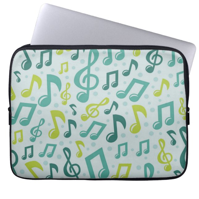 Capa Para Notebook Padrão de música (Frente)