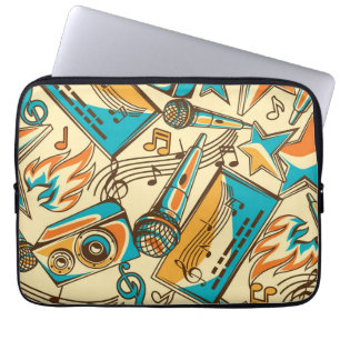 Capa Para Notebook Padrão de música