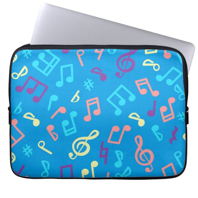 Capa Para Notebook Padrão de música (Frente)
