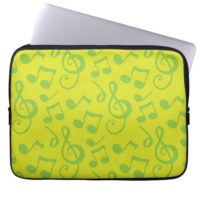 Capa Para Notebook Padrão de música (Frente)
